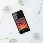 Silverado sunset truck Phone Case | Retro pickup silhouette