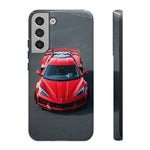 Red C8 Z06 Track Wing Tough Phone Case Cover Gift Art