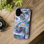 Chrome Metallic Swirl  Art Tough Phone Case