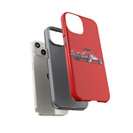 Red Classic Corvette C1 Illustration phone case | Retro Car Tough Case