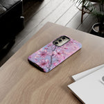 Pink Chrome Cherry Blossom Phone Case | Tough Cover
