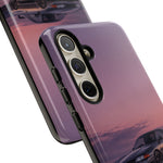 Sunset Skyline GT-R R32 phone case | car reflection, purple dusk
