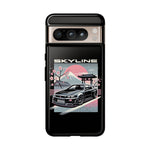 R34 Skyline GT-R Sakura Mountain JDM Tough Phone Case Gift