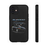 Black S2000 Roadster Collage JDM Tough Phone Case Cover Gift