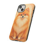 Pomeranian Tiny Fox Fluffy Art Tough Phone Case