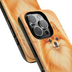 Pomeranian Tiny Fox Fluffy Art Tough Phone Case