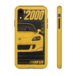 S2000 Spa Yellow Retro 90s JDM Car Tough Phone Case