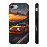 Supra MK4 Orange Touge Night JDM Speed Art Tough Phone Case