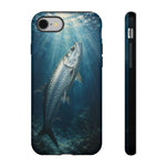 Painterly Marine Art Phone Case, Tarpon Surface Light Cover