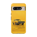 Golden Yellow Charger Phone Case, 68 Classic Muscle Car Tough Cover