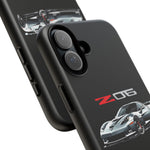 Silver C6 Z06 Phone Case for Chevy Fans, Tough Cover