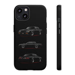 Black GNX Phone Case, Three-View Muscle Car Vector Tough Cover