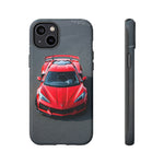 Red C8 Z06 Track Wing Tough Phone Case Cover Gift Art