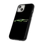 Lime Green C8 Corvette Phone Case for Chevy Fans, Tough Protective Cover