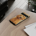 Goldendoodle Fluffy Curls Portrait Art Tough Phone Case