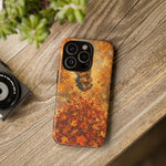 Yorkshire Terrier Jumping in Autumn Leaves Tough Case | Fall Dog Phone Cover