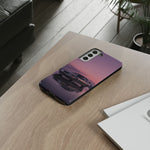 Sunset Skyline GT-R R32 phone case | car reflection, purple dusk