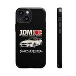 R34 Skyline GT-R JDM Rising Sun Tough Phone Case Cover Gift