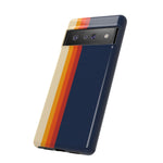 Retro Rainbow Stripe Phone Case | Tough Phone Case