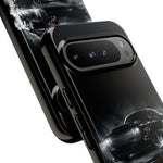 Black Sports Car Illustration 2023 Challenger SRT phone case | Car Drift Reflection