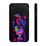 Neon Parrot Cocktails phone case | Tough Cases