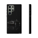 Black Classic C10 Truck Phone Case | Vintage Pickup Reflection, Minimal Auto Design