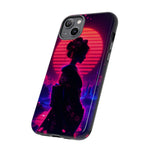 Neon Geisha Silhouette Phone Case | Tough Cover