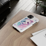 Pastel Panda Phone Case, Glitch Color Block Cover
