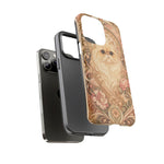 Persian Cat Floral Art Nouveau Tough Phone Case