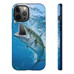 Spanish Mackerel Strike Phone Case Saltwater Fishing Gift for Anglers