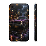 67 GTO Phone Case Purple, Rainy City Night Muscle Car Tough Cover