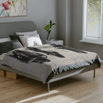 1969 Charger Sketches Velveteen Microfiber Blanket | Classic Muscle Car Throw