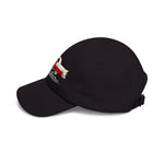 1955 Bel Air Convertible Dad Hat Classic Car Cap Adjustable Strap Red Cream