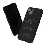Trans Am Phone Case Black Gold, Three-View Vector Tough Cover