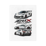 ZR1X Stars & Steel C8 Blanket | Velveteen Microfiber Car Throw