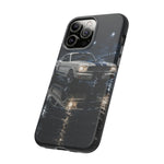 GT350 Phone Case White, Rainy Track Night Classic Racer Tough Cover