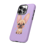 French Bulldog Bat Ears Kawaii Pet Dog Art Tough Phone Case