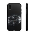 Black Sports Car Illustration 2023 Challenger SRT phone case | Car Drift Reflection