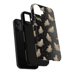 Vintage Ghost Pattern phone case | Halloween spooky stars design