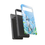 Copy of Silver Butterflies Tough Case | Blue Sky Water Droplets Phone Cover