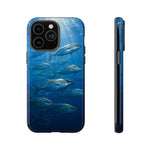 Amberjack School Phone Case, Open Water Sunlight Tough Cover