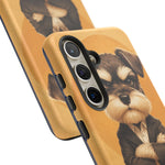 Schnauzer Mustache Boss Phone Case Funny Dog Lover Gift