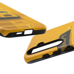Yellow Skyline Phone Case, R34 GTR 90s JDM Legend Tough Cover for Men Gift