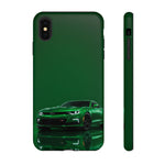 Racing Green Camaro Phone Case, Sports Muscle Car Tough Cover