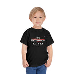 Toddler 1970 Chevy C10 Red & White Pickup Truck T-Shirt, Vintage Retro Tee