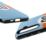 Copy of Blue Orange Number 20 Retro Racing Stripe Tough Phone Case Cover