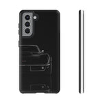 Black 1969 Corvette Art Phone Case, C3 Stingray Sports Car Tough Cover