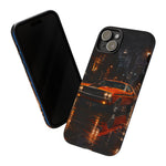 Challenger RT Phone Case, Rainy City Night Muscle Car Tough Cover