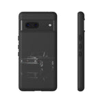 Black Classic C10 Truck Phone Case | Vintage Pickup Reflection, Minimal Auto Design