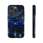 Skyline GT-R R34 Bayside Blue Tokyo Night Art Tough Phone Case